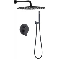 Душевая система Berges Wasserhaus Ventas 2R Black 073004