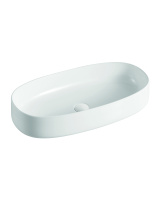 Раковина накладная (67,5х35) Orange  B07-675W белый глянец