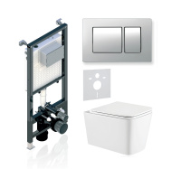 Комплект 3в1 Koller Pool Alcora ST 1200+KVADRO Matt Chrome+KVADRO