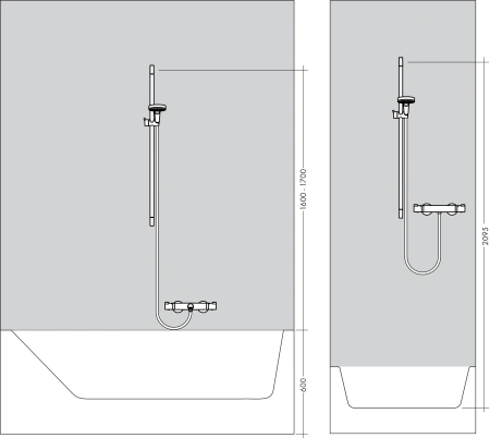 Душевой гарнитур Hansgrohe Croma Select E 1jet 26584400 белый/хром