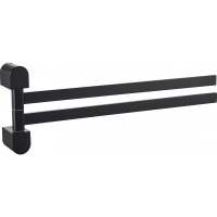 Полотенцедержатель поворотный WONZON & WOGHAND CARBON, черный WW-7731