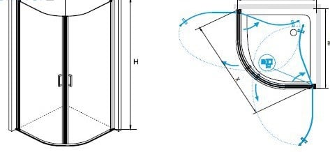 Душевой уголок RGW LE-54 06125488-11