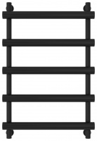 Полотенцесушитель Водяной Сунержа Атлант (80х50) Матовый Черный 31-0226-8050