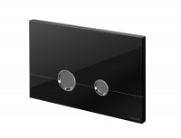 Кнопка Cersanit STERO черная глянцевая стекло P-BU-STE/Blg/Gl