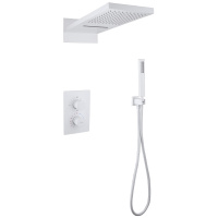 Душевой комплект ABBER Weiss Insel AF8052W скрытого монтажа без излива, термостат, белый