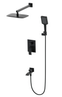 Душевая система встраиваемая WONZON & WOGHAND FIT, черный матовый WW-88939009A-MB