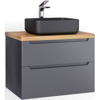 Тумба под раковину Jorno Wood 100 Wood.01.100/P/GR Тумба под раковину Jorno Wood 100 Wood.01.100/P/GR