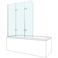 Шторка на ванну Berges Wasserhaus City 2.0 (80х140) 062012