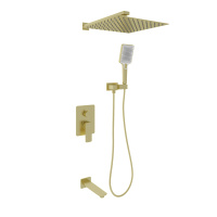 Душевой комплект с внутренней частью Oliveeka OL-88939003-BG, золотой матовый