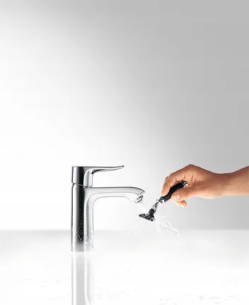 Смеситель для раковины без донного клапана Hansgrohe Metris 31204000 хром