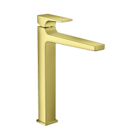 Смеситель для раковины с донным клапаном Push-Open Hansgrohe Metropol 32512990 полированное золото