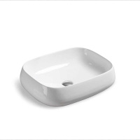 Раковина накладная (46х42) Vincea VBS-107 белый