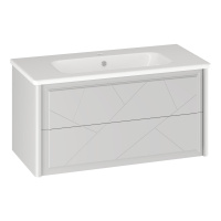 Тумба под раковину Opadiris Луиджи 100   00-00006177 белый матовый (без раковины)