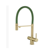 Смеситель для кухни EMAR ЕС - 7024GRN Matt Gold