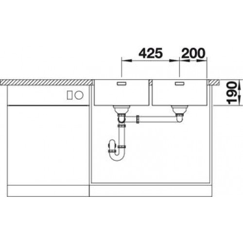 Кухонная мойка Blanco Andano  400/400-IF/A 522998