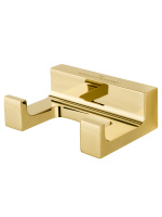 Двойной крючок для ванной WONZON & WOGHAND ECLIPSE, глянцевое золото WW-9125-LG