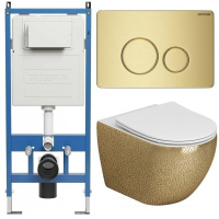 Комплект унитаза с инсталляцией Grossman Style 97.4411GWLS.05.32M с клавишей смыва
