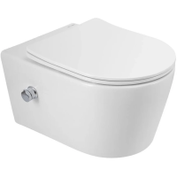 Унитаз подвесной безободковый с функцией биде Art&Max Zoe AM9322C1CHR/SC микролифт