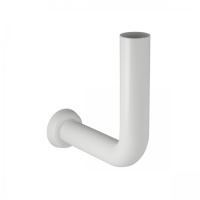 Колено смыва Geberit 90°, высокого монтажа, с манжетой: d=32мм, X=24см, X1=12см, Альпийский белый  119.610.11.1