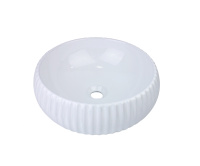 Накладная раковина (40х40) Bronze de Luxe Эмеральда белая,  1382W