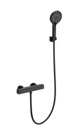 Смеситель для душа с термостатом WONZON & WOGHAND STAY 2, черный матовый WW-B2016-A-MB