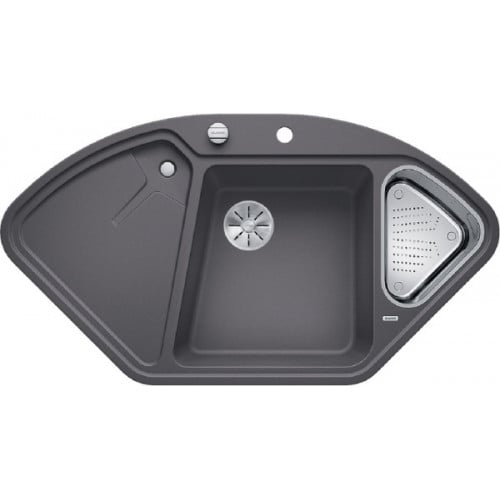 Мойка Blanco Delta II Silgranit PuraDur (темная скала), 523657