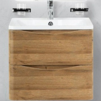 База под раковину BelBagno ACQUA-600-2C-SO-RR подвесная Rovere Rustico