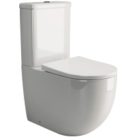 Напольный пристенный унитаз Ceramica Nova Mia Rimless CN1801