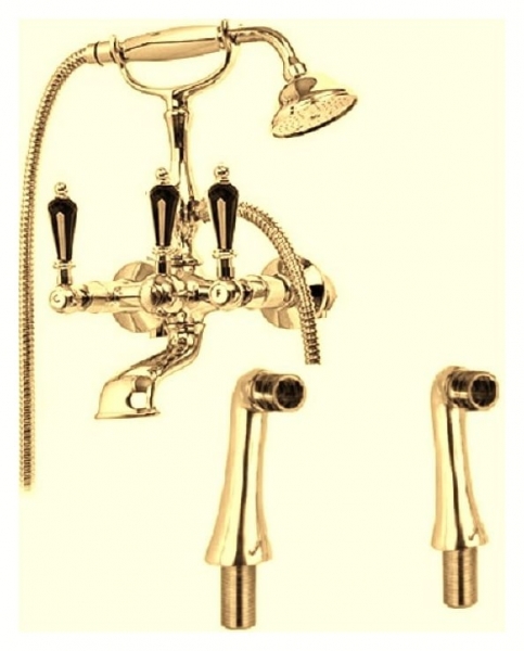 Смеситель на борт ванны с ручным душем Cezares Diamond DIAMOND-PBV-03/24-Sw-N