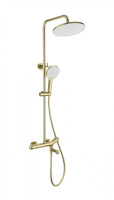 Душевая система с термостатом WONZON & WOGHAND T-1000, брашированное золото WW-B3057-A- BG
