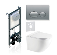 Комплект 3в1 Koller Pool Alcora ST 1200+ROUND Matt Chrome+ROUND