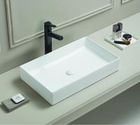 Раковина керамическая накладная (60x37) Art&Max AM-78570B-60 белый