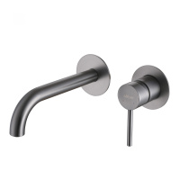 Смеситель ABBER Wasser Kreis AF8112NG для раковины скрытого монтажа, никель Смеситель ABBER Wasser Kreis AF8112NG для раковины скрытого монтажа, никель