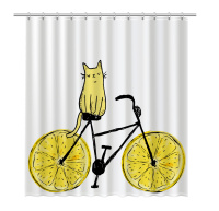 Штора для ванной Fixsen Cat FX-2515