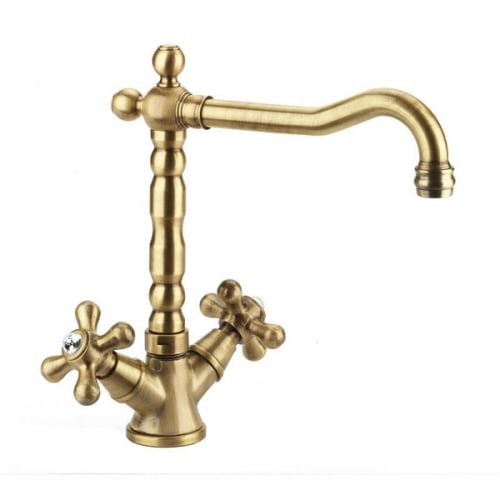 Смеситель для раковины Fiore Margot Sky 01ZZ0625 (бронза/Swarovski)