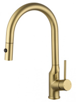 Смеситель для кухни с выдвижным изливом WONZON & WOGHAND, брашированное золото WW-A21252-BG Смеситель для кухни с выдвижным изливом WONZON & WOGHAND, брашированное золото WW-A21252-BG