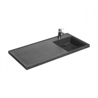 Раковина Aquaton Лондри 1050 графит правая 1A72223KLH21R