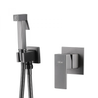 Смеситель ABBER Daheim AF8225NG с гигиеническим душем, никель Смеситель ABBER Daheim AF8225NG с гигиеническим душем, никель