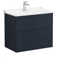 Тумба с раковиной Vitra Root Classic 80 см 68874, темно-синий