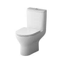 Унитаз-компакт без ободка с сиденьем микролифт Damixa Luna DX46C8600SC