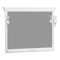 Зеркало Opadiris Риспекто 120 00-00007051  белый матовый, с выключателем, без светильника