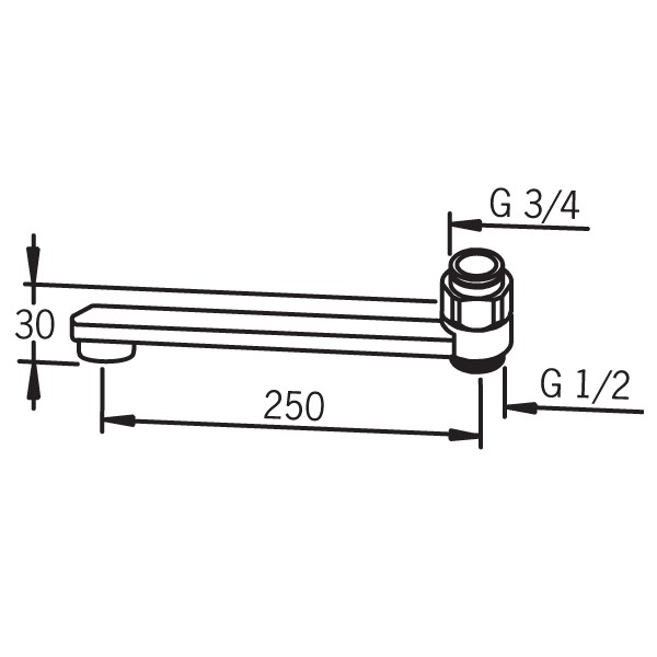 Поворотный излив с эжектором для смесителя Oras 211525