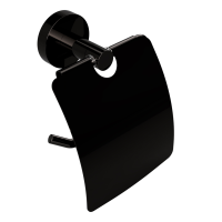 Держатель туалетной бумаги с крышкой Bemeta Hematit 159112012