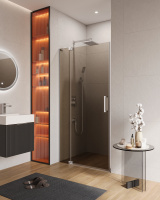 Душевая дверь (100х195) CEZARES SLIDER SLIDER-B-1-100/110-BR-Cr