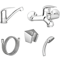 Комплект смесителей Ravak Suzan Set SN 70508018 Комплект смесителей Ravak Suzan Set SN 70508018