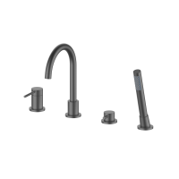 Смеситель на борт ванны Y , оружейный металл