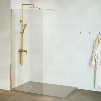 Душевая перегородка 100 см RGW WA-002G Walk-in 35100210-16 золото