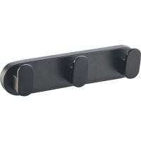 Вешалка с 3 крючками для ванной WONZON & WOGHAND CARBON, черный WW-7735