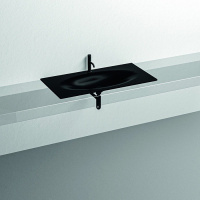 Раковина встраиваемая сверху (122х52) Kerasan Shape 547031*1 черный матовый