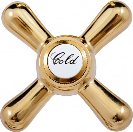 Ручка "3", холодная, золото Rav Slezak Morava Retro KR3001Z